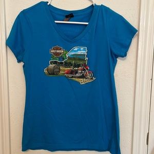 Harley Davidson blue T-shirt from New York